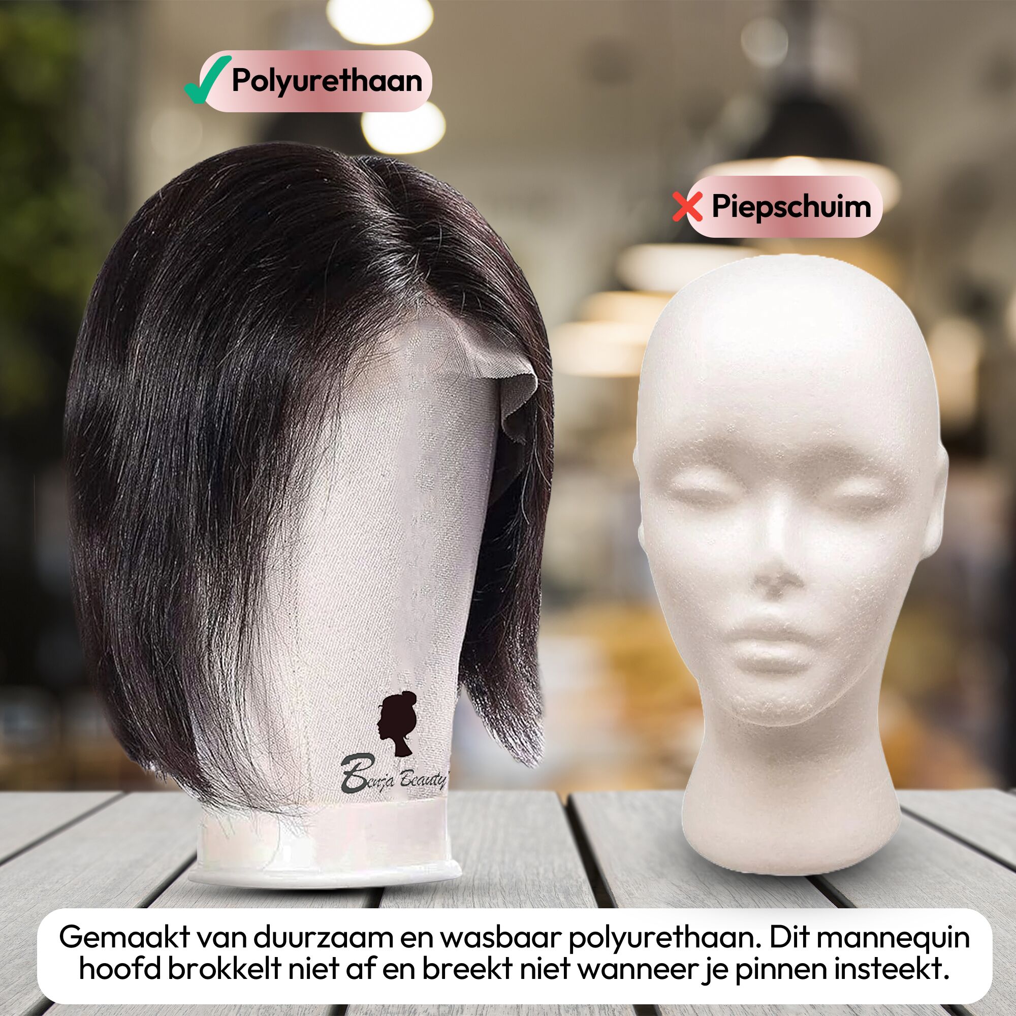 Wig 6 mannequin hoofd - oefenhoofd voor pruiken
